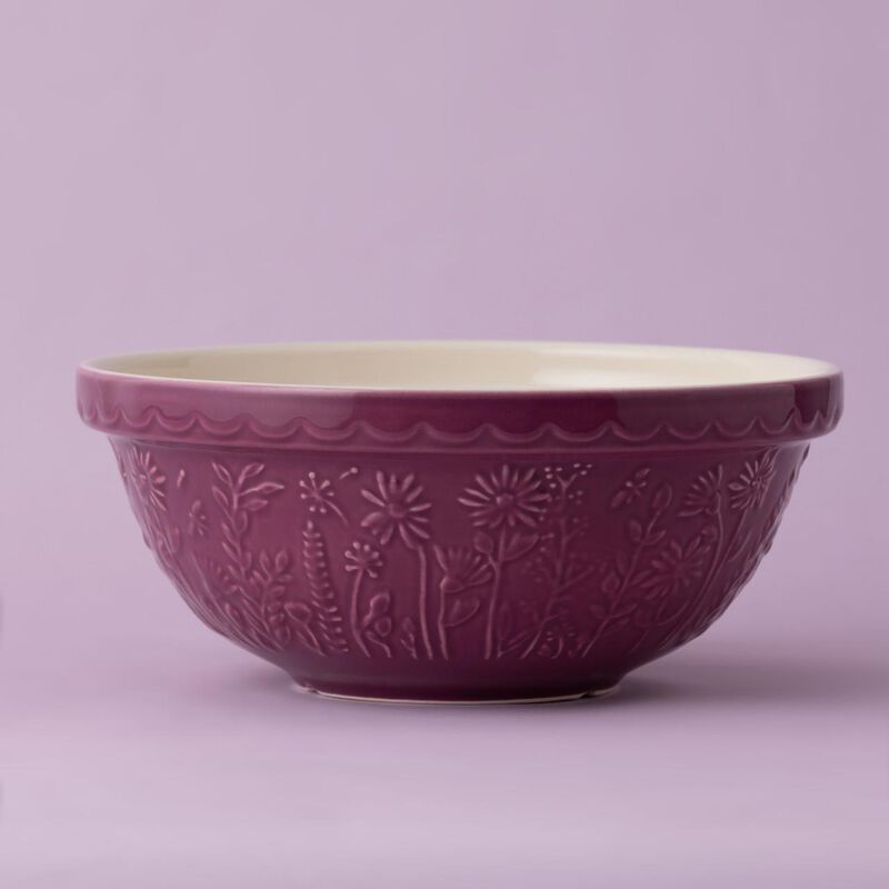 Mason Cash In The Meadow Mixing Bowl 26cm - Purple Daisy image number 1